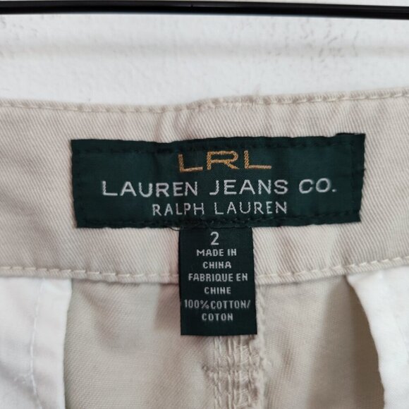 Ladies SZ 2 Lauren Ralph Lauren Tan Khaki Pant - Picture 5 of 5